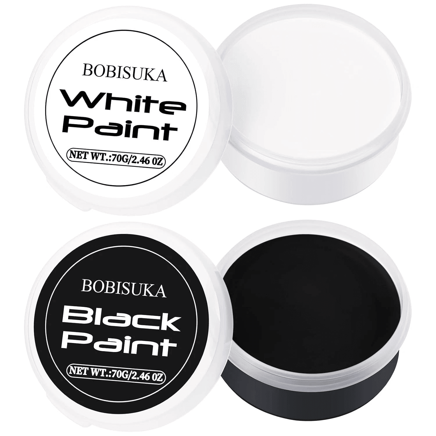 Black White Oil Paint Face Body Painting Kit Large Capacity Makeup For Halloween Theater Role Play  5