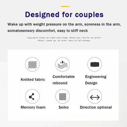 Memory Foam Pillow For Side Sleepers Anti Pressure Arm Rest Pillow With Slow Rebound For Ultimate C