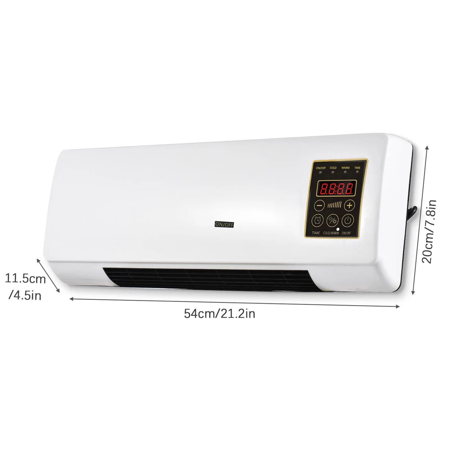 Wall Mounted Desktop Heater And Fan Combo For Household Bedroom Heating Nature Wind 0
