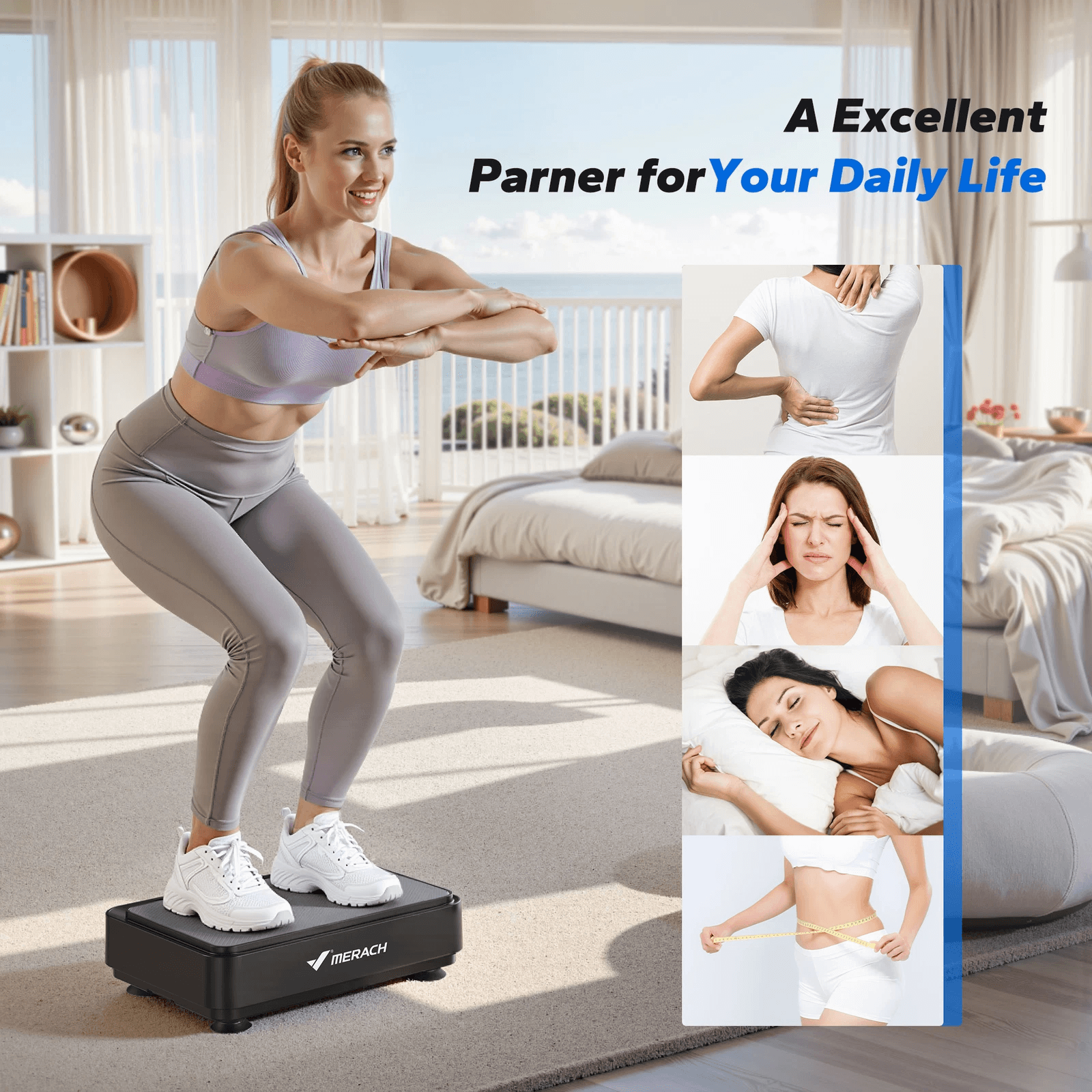 Vibration Plate For Lymphatic Drainage Pain Relief Sleep Help Fat Burning  Weight Loss Exercise Mac 3