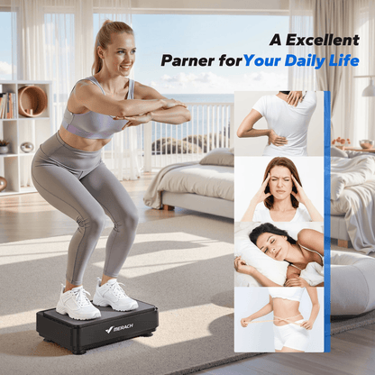 Vibration Plate For Lymphatic Drainage Pain Relief Sleep Help Fat Burning  Weight Loss Exercise Mac 3