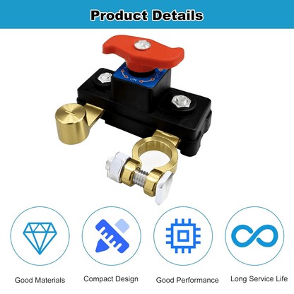 HighPerformance Car Battery Cut Off Switch  Reliable Isolator Cutoff For Power Terminal Safety 7