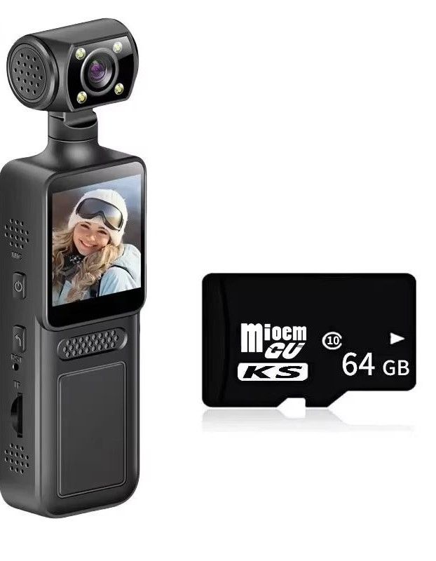 8K HD Pocket Camera  180 Rotating Mini Handheld Camera With Night Vision For Outdoor Sports  Travel 7