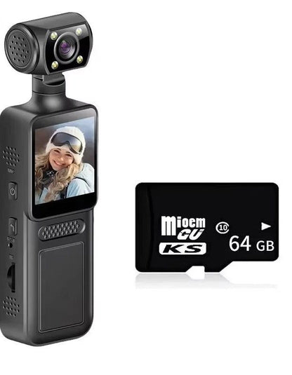 8K HD Pocket Camera  180 Rotating Mini Handheld Camera With Night Vision For Outdoor Sports  Travel 7