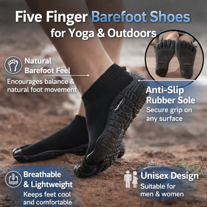 Five Finger Barefoot Shoes For Yoga  Outdoor Sports  Flexible Breathable Comfort 7