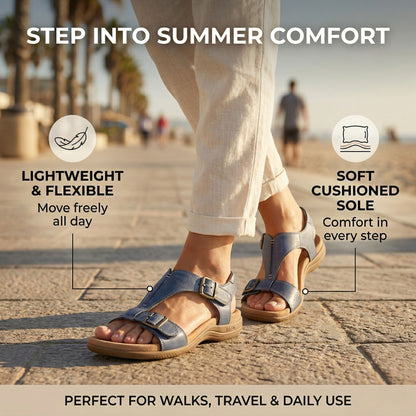 Custom Fit Womens Sandals With Breathable Design Adjustable Straps And Lightweight Cushioned Sole F