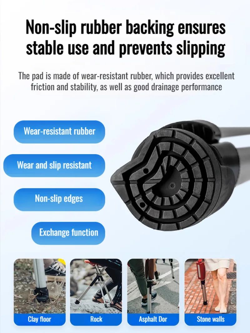 Lightweight Folding Cane With Seat Portable Mobility Aid  Comfort 4