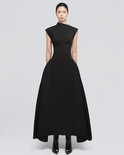 Mesha Midi Dress Black