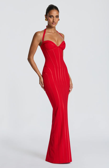 Nigella Maxi Dress - Red