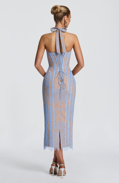 Rona Midi Dress - Powder Blue