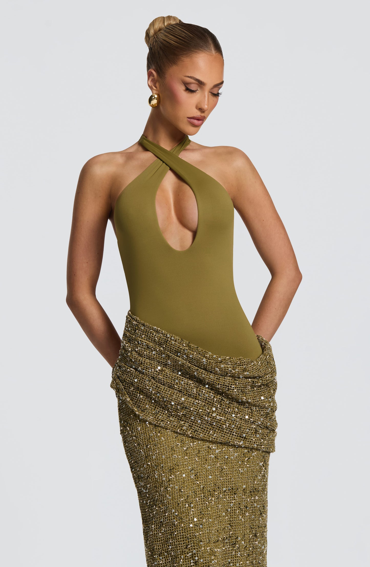 Solea Maxi Dress - Deep Olive