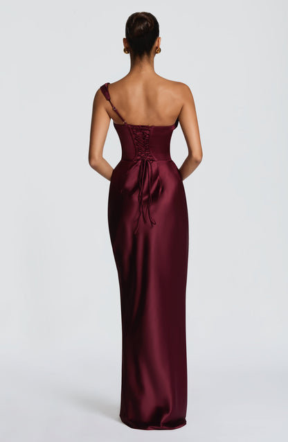 Thalassa Maxi Dress - Cherry Lacquer