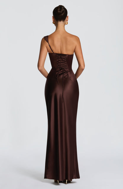 Thalassa Maxi Dress - Plum Brown