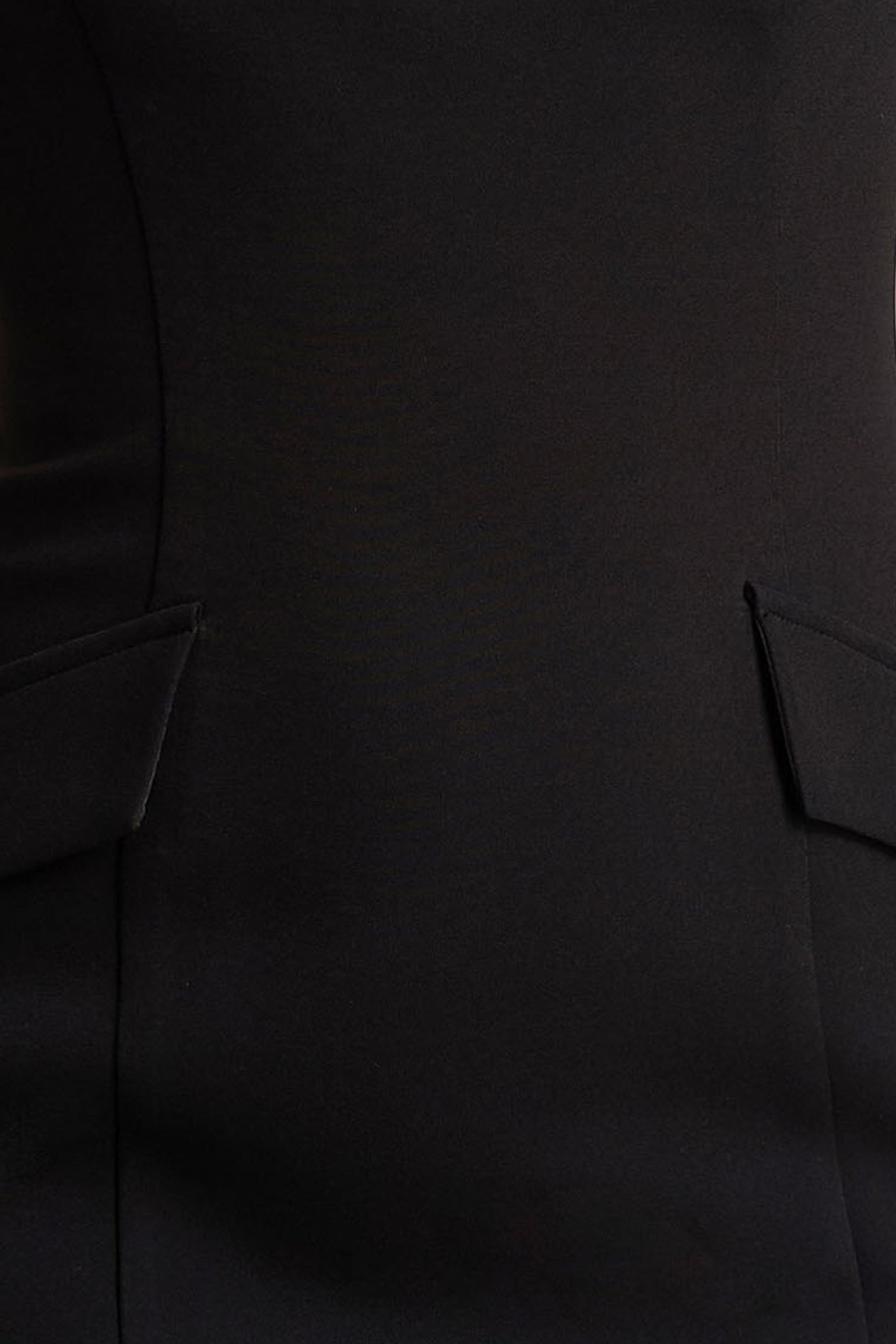 Vaila | Black Crew-Neck Maxi Dress