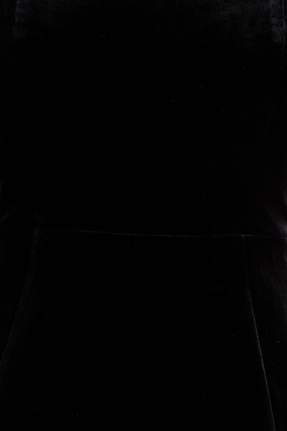 Irresistible | Black Velvet Square-Neck Mini Dress